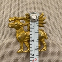 Vtg Unbranded Scythian Art Gold Ancient Inspired Mythological Animal Pin Brooch