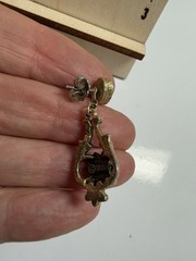 1974 Sarah Coventry Contessa Earrings Faux Opal and Peridot