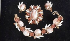 Juliana Delizza Elster Book Piece Set Earrings, Brooch &Bracelet Awesome