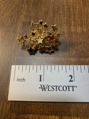 Vintage Lot Of 13 Marked Avon Brooches Pins Gold Tone Various Subjects NICE!