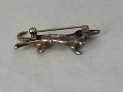 Jezlaine Sterling Silver Dachshund Weiner Dog Brooch
