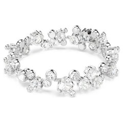 Swarovski Constella bracelet Mixed cut, white, rhodium plated