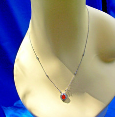 Original EARTH MINED Precious Fire OPAL Deco DIAMOND Station Necklaces 14K GOLD