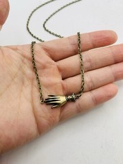 Vintage Style Victorian Elegant Ladies Cottagecore Dainty Hand 18 in Necklace