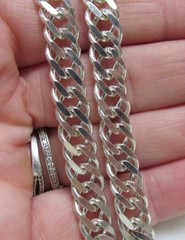 Sterling Silver Curb Link Chain / Necklace ~ 24″ ~ 57.3grams ~ 1-E126