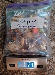 Lot 63 Pair Vintage Clip Screw Back Earrings Mixed Materials Tones Some Wear
