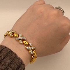 Vintage Gold Plated Bracelet Used Not specified