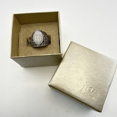 JTV Sterling Silver Ring Marcasite Quartz Wide Art Deco size 8.5 Marquise BBJ
