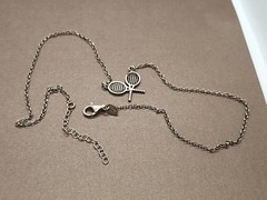 Vintage Dyadema Italy 925 Tennis Pendant Necklace 16″ To 17.75″ VGUC
