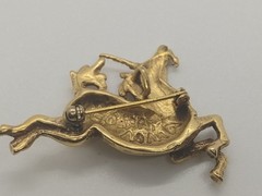 Signed Unicorn MMA RARE FIND Vintage Gold Brooch Pin Pendant