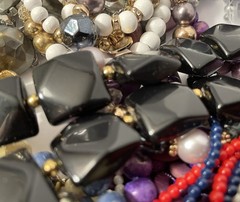 4Lb Mixed Mystery Jewelry Lot Vintage Mod Boho Bead Necklaces Bracelets Earrings