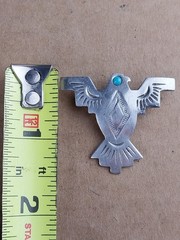 Vintage Silvertone 1988 JJ Jonette Thunderbird Eagle Brooch Pin