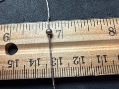 3.46g Vintage Sterling Silver 925 Bead Station Chain Necklace 30 in M