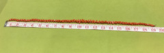 Vintage Natural Orange Red Mediterranean Coral Branch Bead Necklace 18” 30g