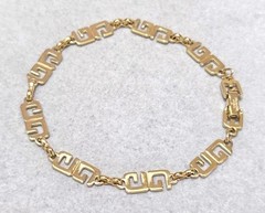 Gold Color Bracelet, 19.5cm, Used, Waterproof, No Accessories