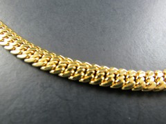 VINTAGE NAPIER 18″ GOLD TONE CHAIN ROPE NECKLACE (D15)