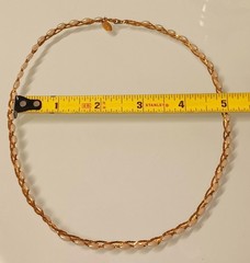 Vintage Medici Classy Gold Tone Twisted Chain Link Rice Pearl Necklace