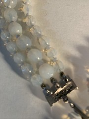 Vintage Signed Hattie Carnegie AB Crystal Triple Strand Choker Necklace 1960’s