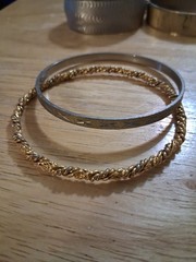 Vintage Bangle Cuff Beaded Bracelet Lot Of 19 Pcs Free Shipping See Description