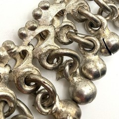 Vintage BB 925 Sterling Silver Tribal Dangle Anklet 41g 11.25”