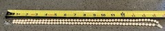 VINTAGE 1960’s DOUBLE STRAND CULTURED PEARL CHOKER WITH 14kt WHITE GOLD CLASP