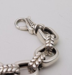 6-3/4″ JAI by John Hardy Bold Basketweave & Rectangle Sterling Silver Bracelet