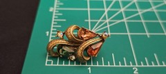 1950’s Adolph Katz Era CORO Scheherazade Jewel Tone 3 Piece Rhinestone Demi Set