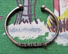 Vintage 2000’s Lucky Brand Peace steel bracelet