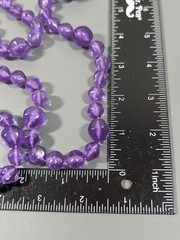 Vintage Purple Grape Lucite Bead Layering Necklaec Chunky Bold 36 in