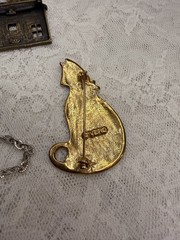 Vintage Signed JJ Jonette & Signed Vero Brooch/Pin Lot Metal Enamel Women