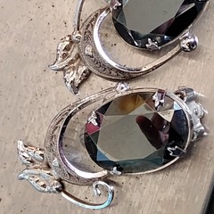 Jeff James Jr Designer .925 Sterling Clip On Earings Leaf Motif 10.21 Grams