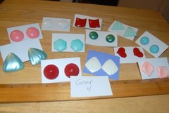 Vintage Retro Ear Rings, 1970s, 1980s 1990s, GROUP 4, priced per or the lot