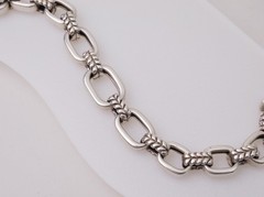6-3/4″ JAI by John Hardy Bold Basketweave & Rectangle Sterling Silver Bracelet
