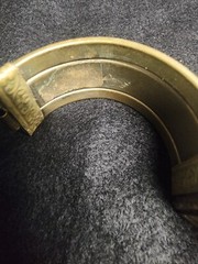Vintage India bangle 100% genuine horn bone brass stone bracelet Made In India