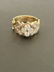 14k Yellow Gold 1.00ct Diamond Ring (C43)