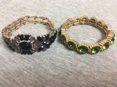 Vintage Stretch Bracelet Lot of 12 Cuff, Bangle, Beads