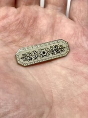 Vintage Signed MMA Metropolitan Museum of Art Guillouche Enamel Pin Brooch