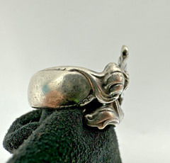 Wallace Sterling Silver Romance of The Sea Ring Size 6.25 Vintage 1950 MCM