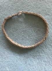 VINTAGE 925 STERLING UNUSUAL BRACELET 7.5” 4.7mm