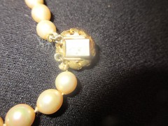 Vintage Vendome Hand Knotted Chocker Necklace Double Strand Faux Pearls 7″