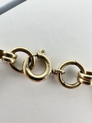 VTG 12k Gold Filled Multi Gemstone Scarab Bracelet 8in 12g Signed Estate Read