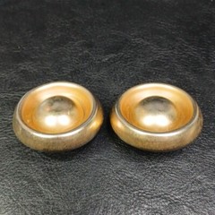 Vintage ERWIN PEARL Clip-on Earrings Gold Tone. 12-649