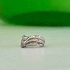 Vintage WM Co Wheeler Sterling Silver Wave Ring Southwestern Modernist Sz 5.25