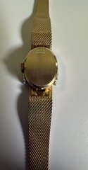 Vintage Gruen Precision 14K Gold Case 10 Diamonds Ladies Wristwatch