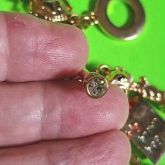 Vintage I LOVE NEW YORK Enameled CHARMS Gold Tone Toggle Clasp Chain Bracelet