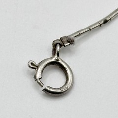 Vintage Sterling Silver 925 Barrel Bead Bracelet Signed 6.75”