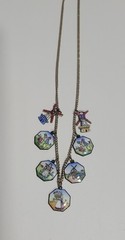 Antique Vintage Dutch Necklace Enamel Copper Charms Souvenir HollandNetherlands