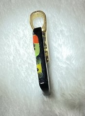 VTG Dichroic Multicolor Glass Pendant Modern Art Aesthetic Handmade Striking!