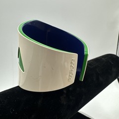 Fiorucci Vintage Fishbone Plastic Bracelet. See pics.