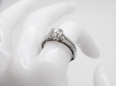 $6000 VERRAGIO EGL CERT VS2 G 1.23ct IDEAL CUT ROUND Diamond 14k White Gold Ring